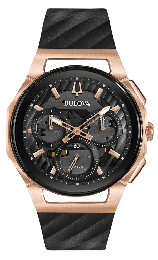 שעון בולובה BULOVA 98A185 GENTS CURV STRAP WATCH