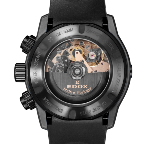 ⁦EDOX CO-1 CARBON CHRONOGRAPH AUTOMATIC⁩ – תמונה ⁦3⁩